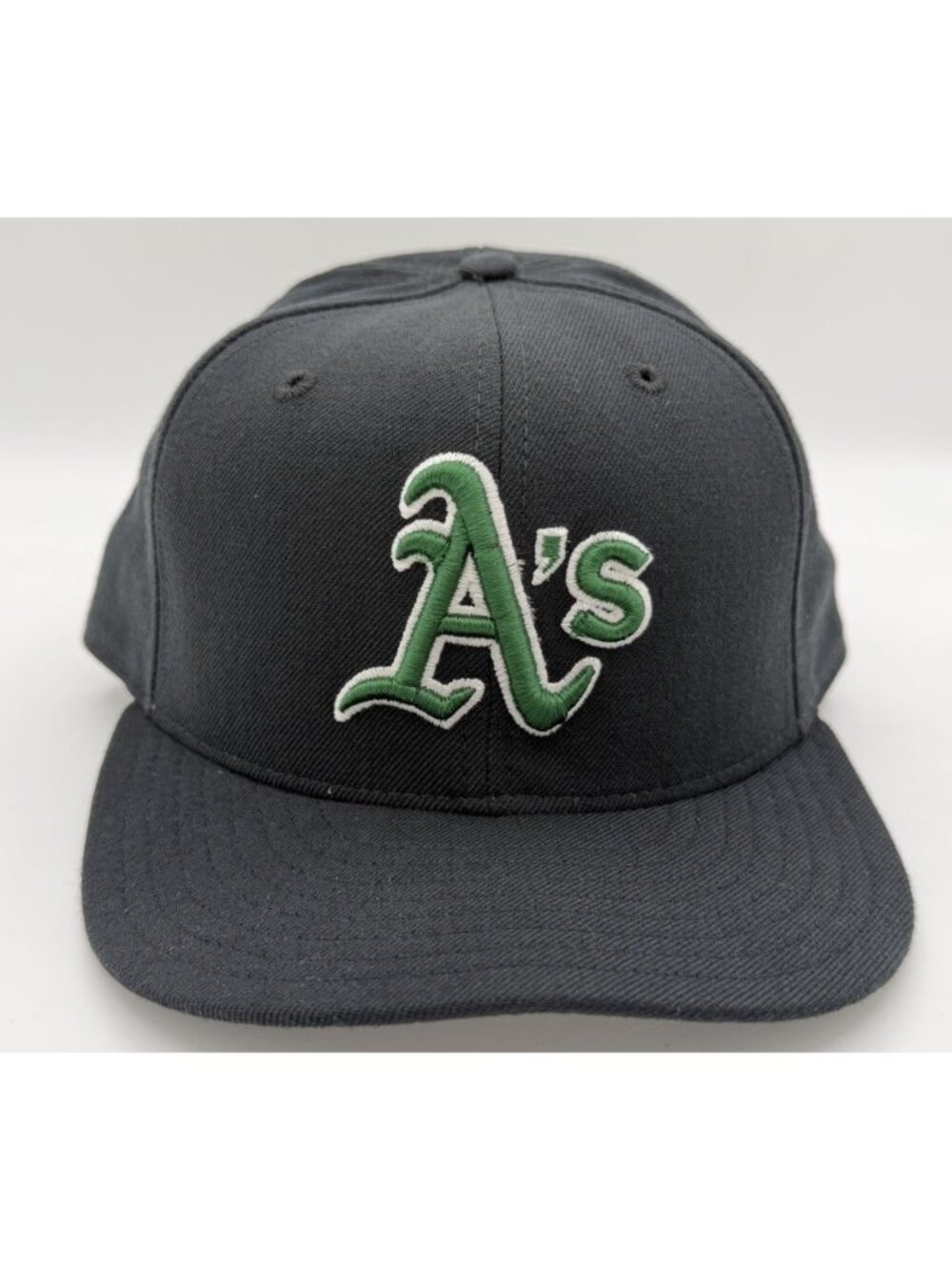 Oakland A's Authentic Collection Black Fitted Hat Cap Size 7 ½ New Era 59FIFTY